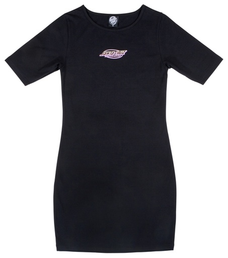 [3SGF9044008] DRESS OVAL STRIP BLACK