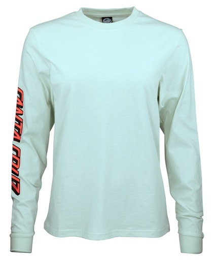 [3SGS1023008] TEE L/S BROKEN DOT BARELY BLUE