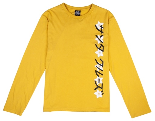 [3SGF1926008] TEE L/S JAPANESE BLOSSOM STRIP BAMBOO