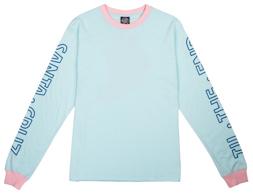 [3SGF9021008] TEE L/S SCREAMING SKULL SKY