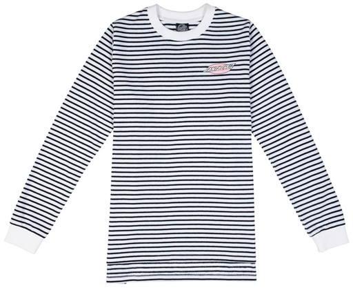 [3SGF1817008] TOP L/S OVAL DOT BLACK/WHITE
