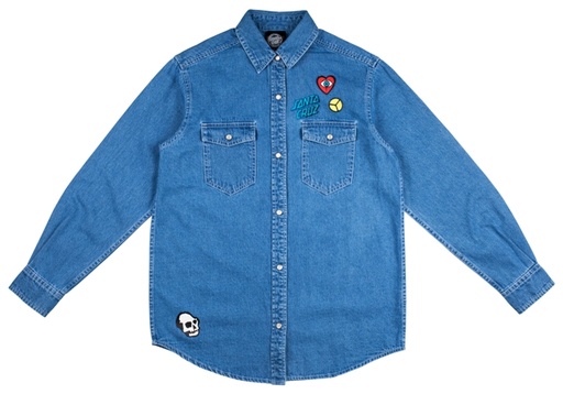 [3SGF9034008] SHIRT INDIRA LIGHT DENIM