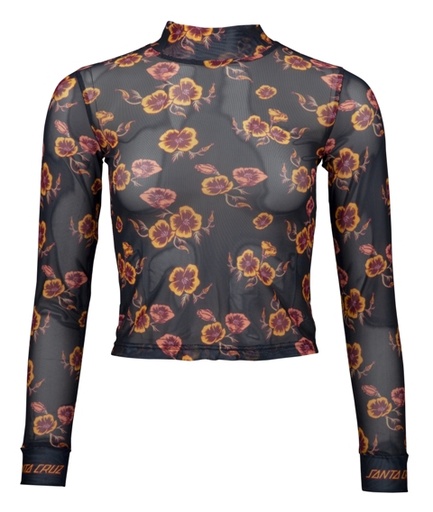 TOP POPPY MESH POPPY PRINT