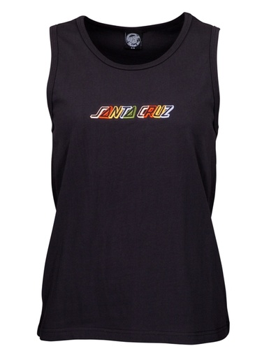 [3SGS1029008] VEST ALPHA STRIP BLACK WASH