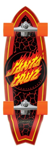 [11116557-132365] FLAME DOT SHARK SURF SKATE 9.85 X 31.52
