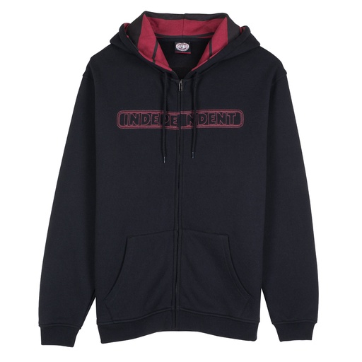 ZIP HOOD BAR STITCH  