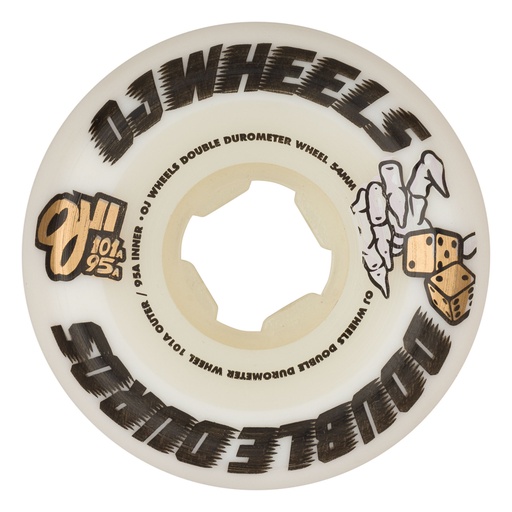 [22223217] 54MM  DOUBLE DURO WHITE  MINI COMBO 101A/95A