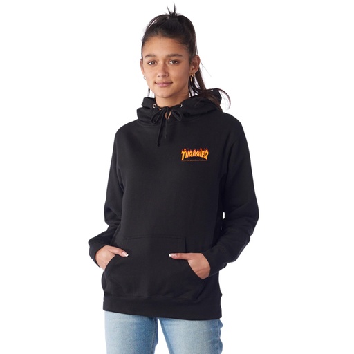 WOMEN HOOD THRASHER FLAME DOT