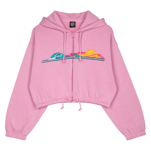 WOMEN ZIP HOOD SUNRISE DOT 