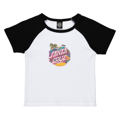 WOMEN CUSTOM TEE ALOHA DOT FRONT RAGLAN